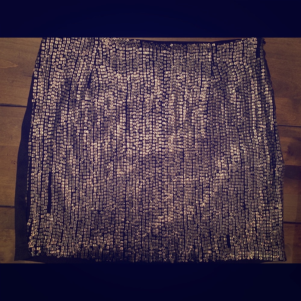 MM COUTURE by Miss Me • Black Sequin Mini Skirt